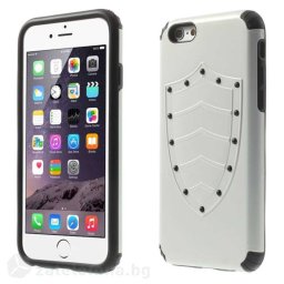 Двупластов калъф Shield марка Super Cool за iPhone 6 - бял