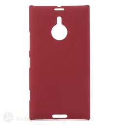 Пластмасов калъф за Nokia Lumia 1520 с пясъчна текстура - червен