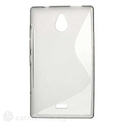 Силиконов калъф за Nokia X2 Dual Sim със S-образен дизайн - сив