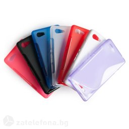 Силиконов калъф за Sony Xperia E3/E3 Dual със S-образен дизайн