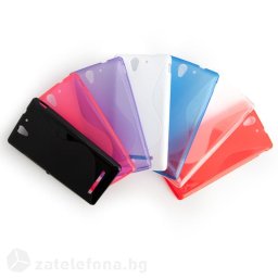 Силиконов калъф за Sony Xperia C3/C3 Dual със S-образен дизайн