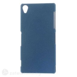 Пластмасов калъф за Sony Xperia Z3 с пясъчна текстура - тъмно син