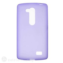 Силиконов калъф за LG L Fino - лилав