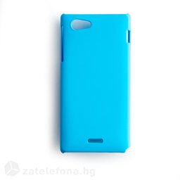 Пластмасов калъф за Sony Xperia J - светло син