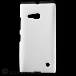 Гланциран силиконов калъф за Nokia Lumia 730/735 - бял