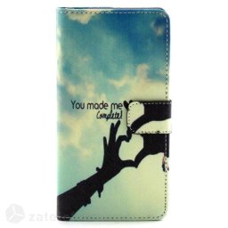 Калъф страничен флип за Sony Xperia Z3 - сърце