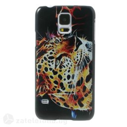 Пластмасов калъф за Samsung Galaxy S5/S5 Neo - тигър