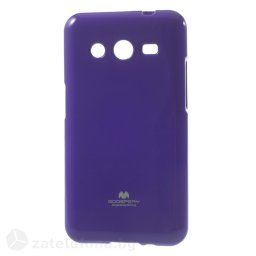 Гланциран силиконов калъф марка Mercury с лъскави частици за Samsung Galaxy Core 2 – лилав