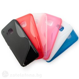 Силиконов калъф за HTC One M9 със S-образен дизайн