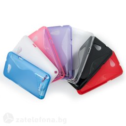 Силиконов калъф за Sony Xperia E4g със S-образен дизайн