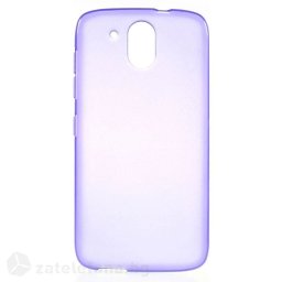 Гланциран силиконов калъф за HTC Desire 526g - лилав