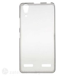 Тънък прозрачен силиконов калъф за Lenovo A6000/A6010 - сив
