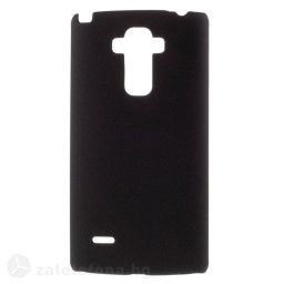 Пластмасов калъф за LG G4 с пясъчна текстура - черен