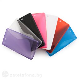 Силиконов калъф за Sony Xperia M5 със S-образен дизайн