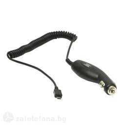 Зарядно за кола със спираловиден кабел и micro USB изход