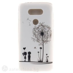 Гланциран силиконов калъф за LG G5 - глухарче