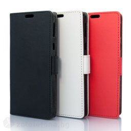 Кожен калъф тип портмоне за Sony Xperia E5