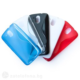 Силиконов калъф за HTC Desire 526g със S-образен дизайн