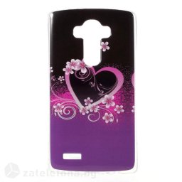 Гланциран силиконов калъф за LG G4 - сърце