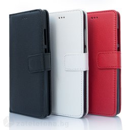Кожен калъф тип портмоне за Huawei Ascend P8 Lite