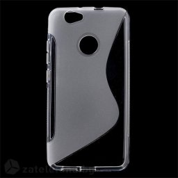 Силиконов калъф за Huawei Nova със S-образен дизайн - прозрачен