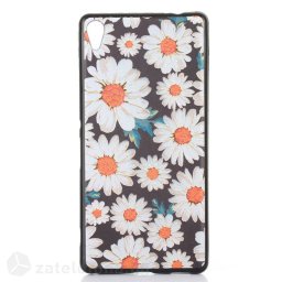 Силиконов калъф за Sony Xperia XA Ultra - маргаритки