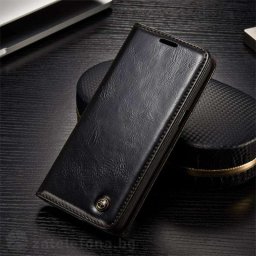 Калъф страничен flip марка CASEME за Samsung Galaxy S8 – черен