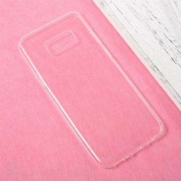 Тънък прозрачен силиконов калъф за Samsung Galaxy S8 - прозрачен
