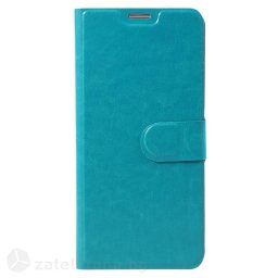 Кожен калъф тип портмоне за HTC U Ultra - син
