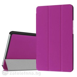 Кожен калъф със сгъващ се капак за Huawei MediaPad M3, 8.4 инча- лилав