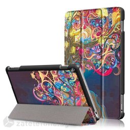 Кожен калъф със сгъващ се капак за Huawei MediaPad M3 Lite 10.1 инча - шарен