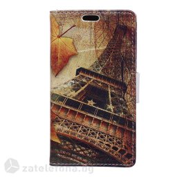 Кожен калъф тип портмоне за Samsung Galaxy J7 2017 - айфеловата кула