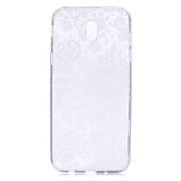 Силиконов калъф за Samsung Galaxy J7 2017 - бели шарки