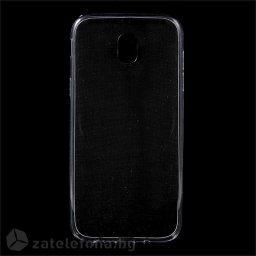 Тънък прозрачен силиконов калъф за Samsung Galaxy J7 2017 - прозрачен