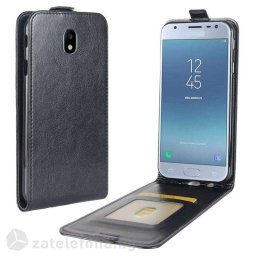 Кожен калъф flip за Samsung Galaxy J3 2017 - черен