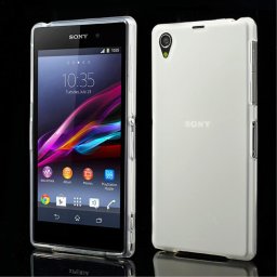 Силиконов калъф за Sony Xperia Z1 - бял