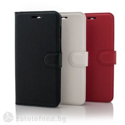 Кожен калъф тип портмоне с кръгло капаче за Sony Xperia XA2