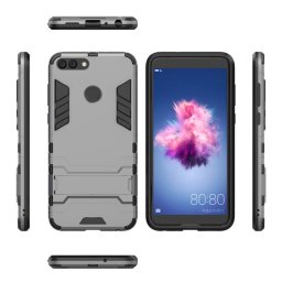 Хибриден калъф със стойка за Huawei P Smart - сив