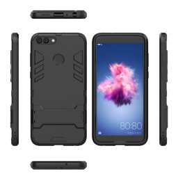 Хибриден калъф със стойка за Huawei P Smart - черен