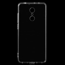 Тънък прозрачен силиконов калъф за Xiaomi Redmi 5 - бял