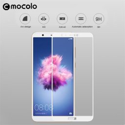 Удароустойчив стъклен протектор за екран марка Mocolo за Huawei P Smart - бял