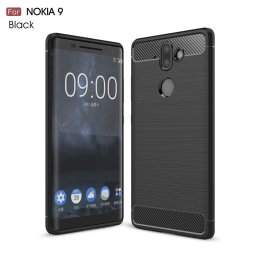 Силиконов гръб Rugged Armor марка MOFI за Nokia 8 Sirocco - черен