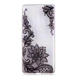 Силиконов гръб за Sony Xperia XZ2 - черна шарка