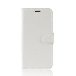 Кожен калъф тип портмоне за Huawei Honor 10 - бял