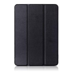 Кожен калъф със сгъващ се капак за Lenovo Tab 4 10.1 инча - черен