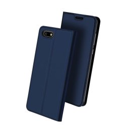 Тънък калъф страничен flip марка DUX DUCIS за Huawei Y5 2018 – тъмно син