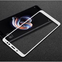 Удароустойчив стъклен протектор марка IMAK за Xiaomi Redmi Note 5 - цвят бял