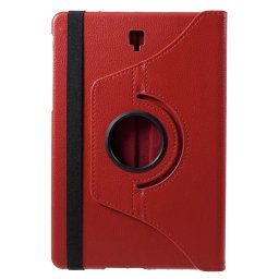 Кожен калъф за Samsung Galaxy Tab S4 10.5 инча с въртяща поставка - червен