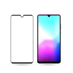Извит 3D удароустойчив стъклен протектор за екран марка Mocolo за Huawei Mate 20 - черен