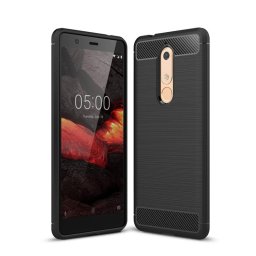 Силиконов гръб Rugged Armor за Nokia 5.1 - черен